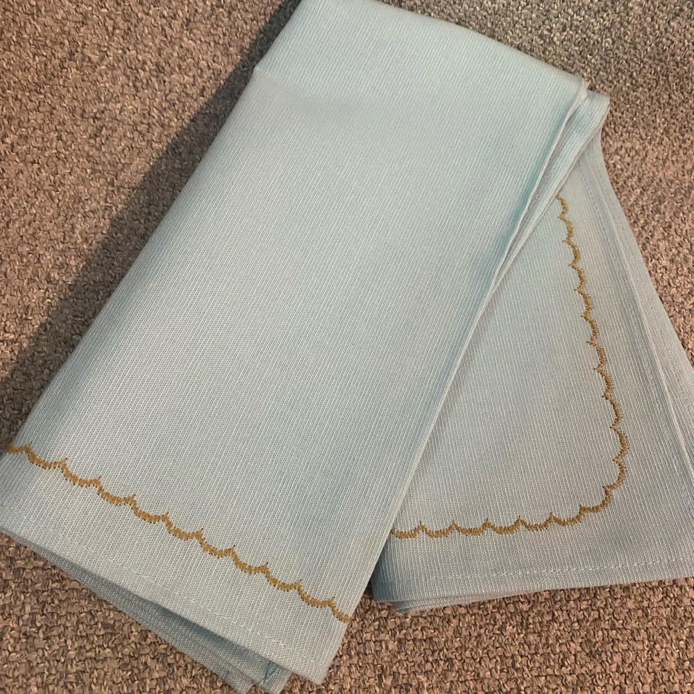 Longaberger Robin’s Egg Napkins